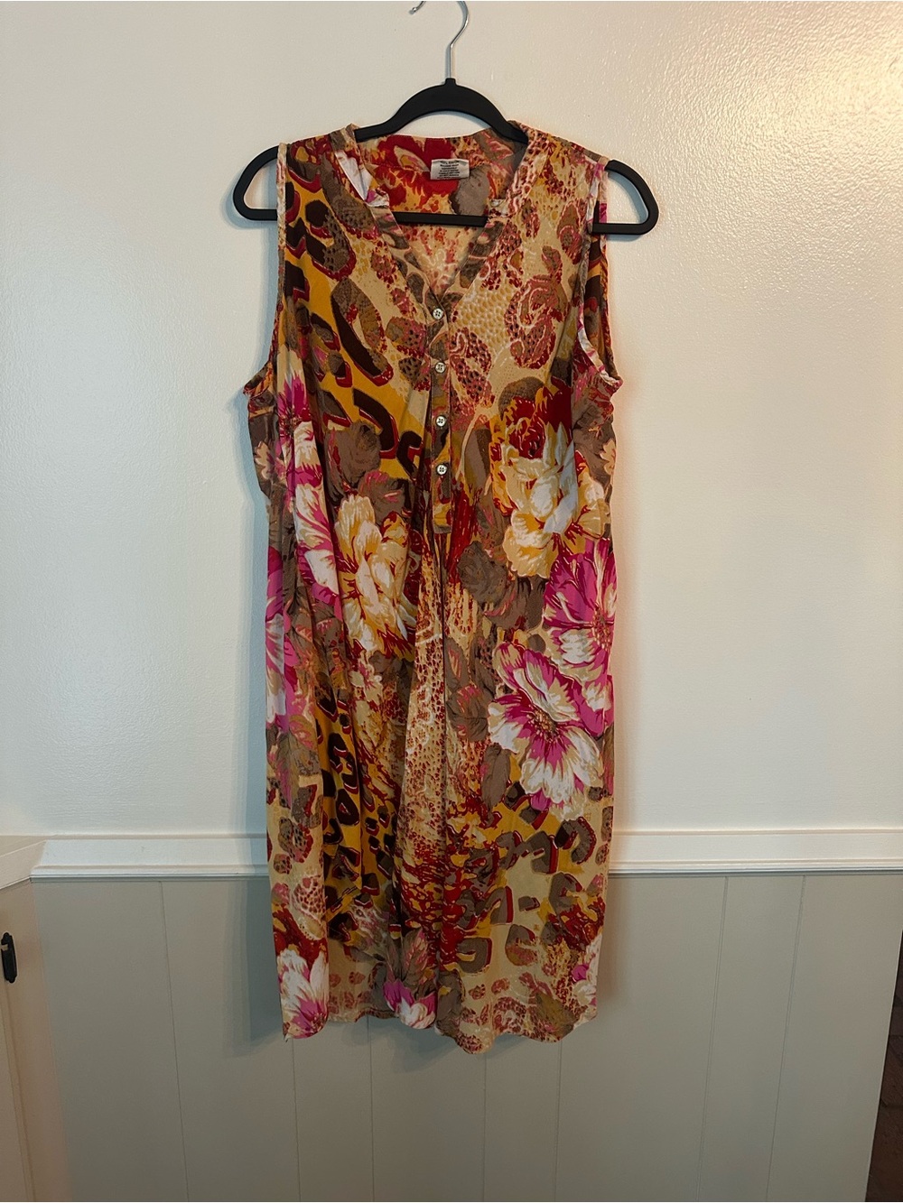 Seven Islands Floral and Lightweight Dress - Size 1X